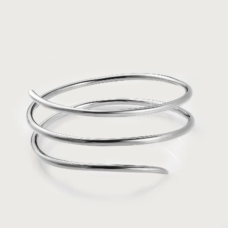 Molto Spiral Wrap Bangle + Molto Spiral Wrap Ring + Spiral Creole Hoops