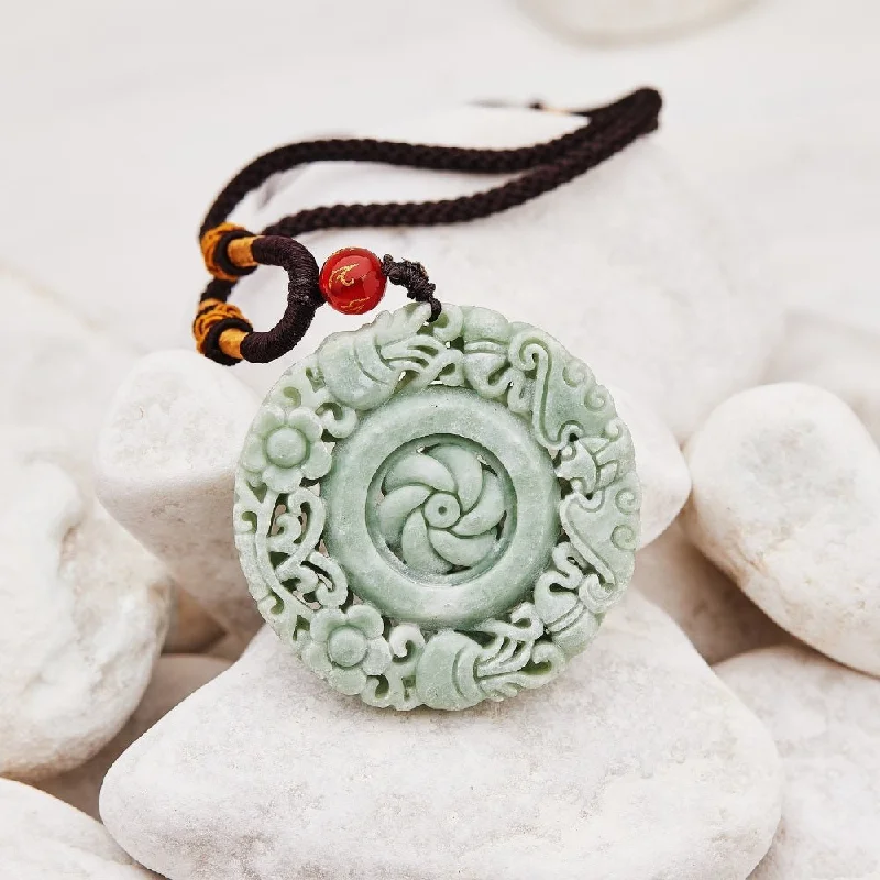 Unique Jewelry Designs Now At Discounted Rates Natural Jade Flower Necklace