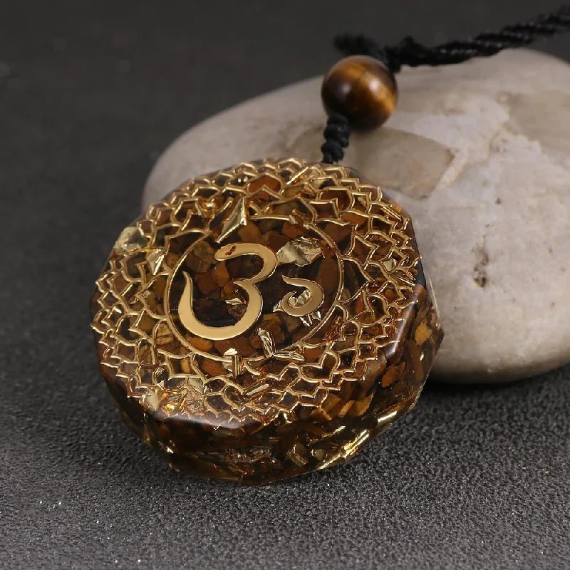 Get The Jewelry You Love At A Price You Love OM Energy Tiger's Eye Crystal Necklace