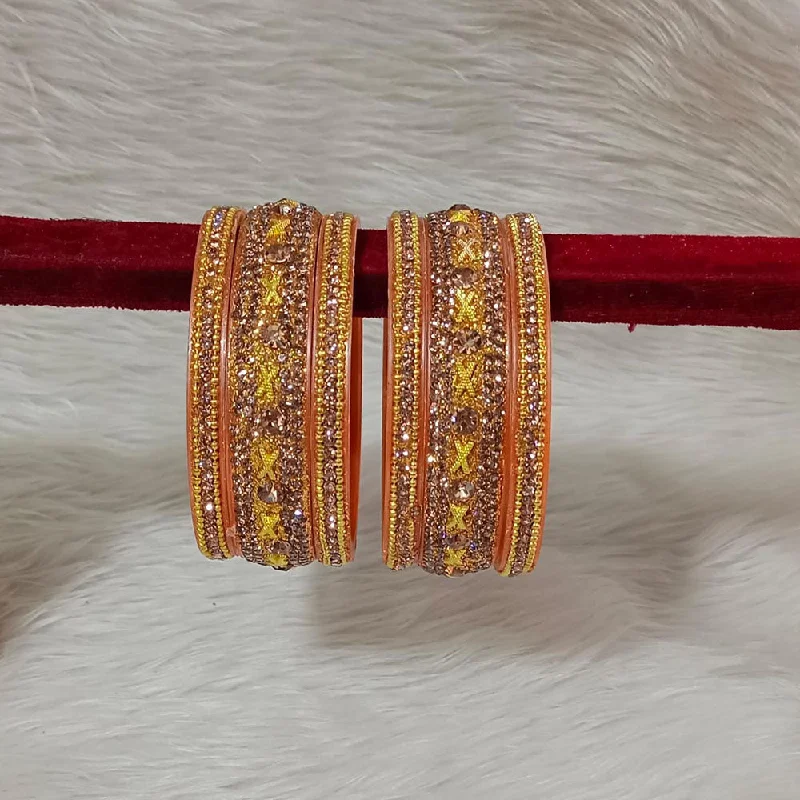 Discounted Jewelry For A Glamorous Look Pooja Bangles Gold Plated Austrian Stone Bangles Set Discounted Jewelry For A Glamorous Look Pooja Bangles Gold Plated Austrian Stone Bangles Set