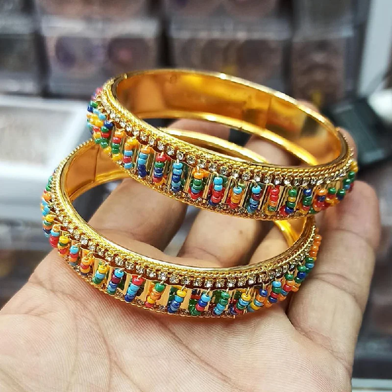 Pooja Bangles Gold Plated Bangle Set