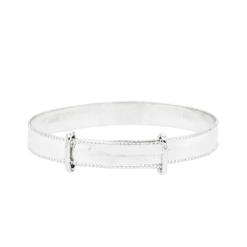 Sterling Silver Expandable Bangle - Baby & Child Size